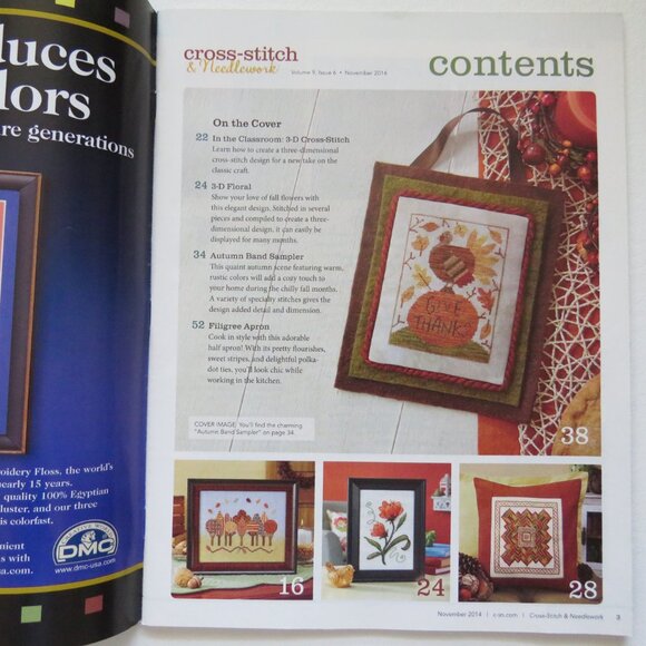 Cross Stitch and Needlework 20 Fabulous Designs Cross Stitch Magazine Nov 2014 - Picture 2 of 13